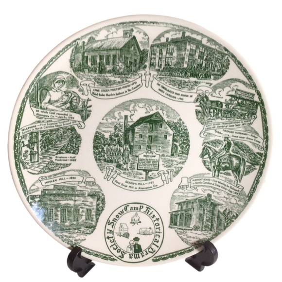 Snow Camp North Carolina Decorative Plate Kettlesprings Kilns 2164-S - Picture 2 of 4
